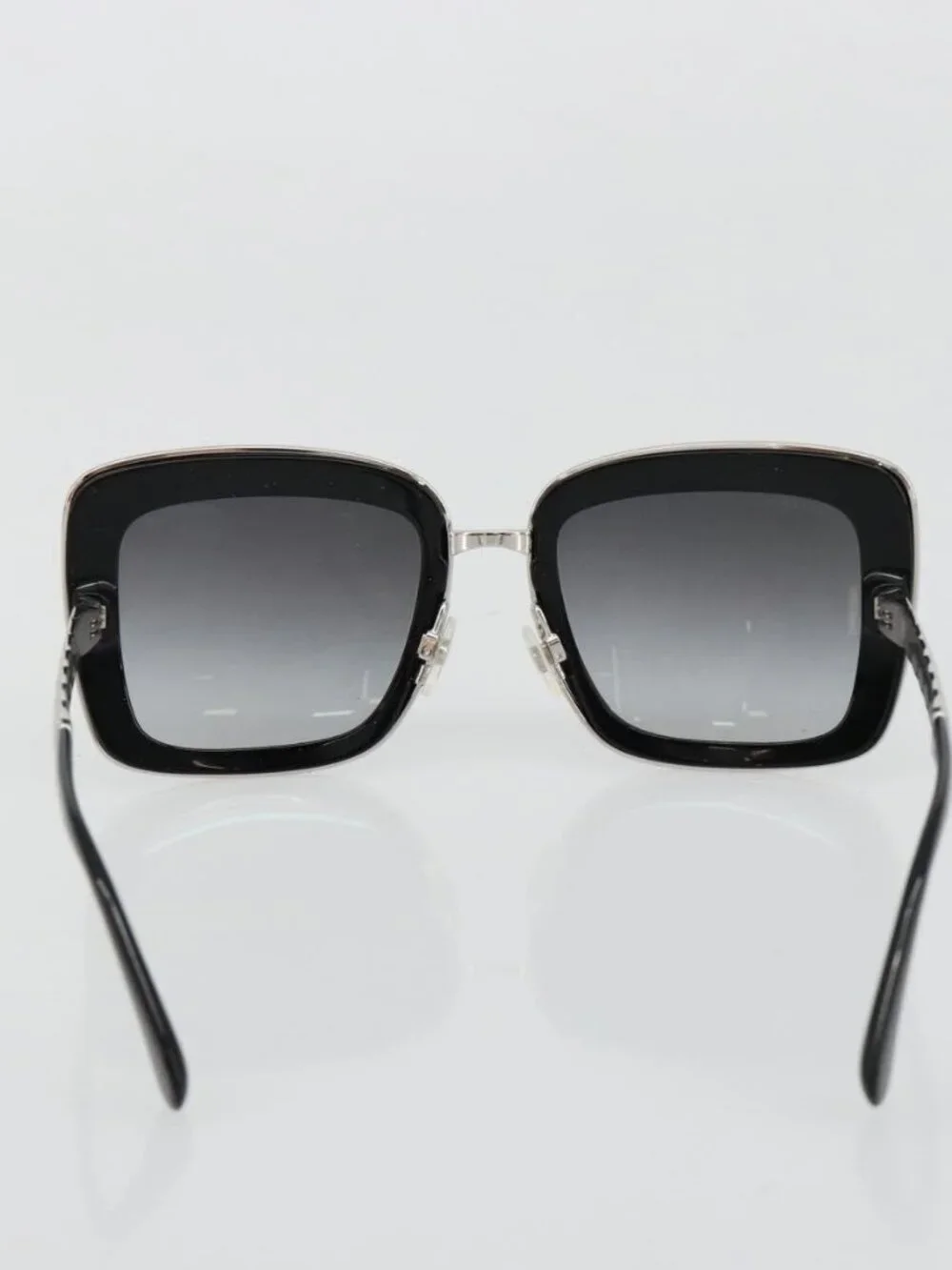 CHANEL Sunglasses plastic Black CC Auth BA13441M